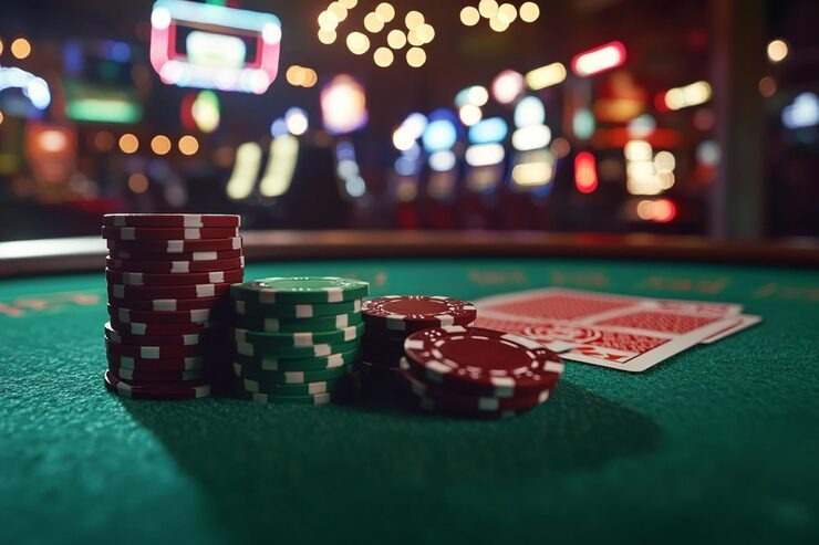 Ninja vs Samurai live dealer table with card layout